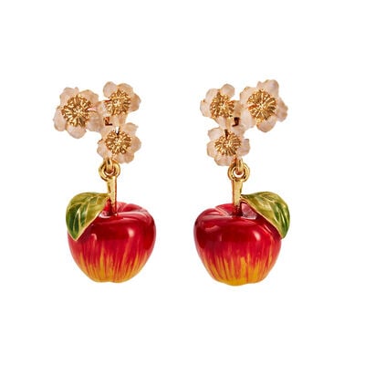 Apple blossom earrings by Fable England